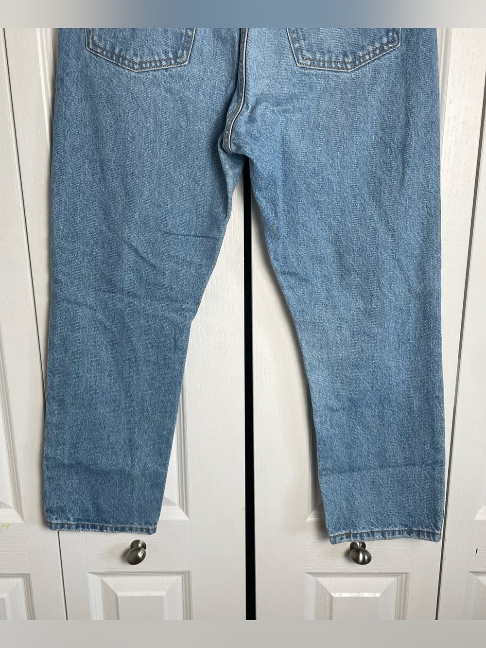 Levi’s 501 Original Cropped Jeans Women’s 29x26 Blue Button Fly Straight Leg - Picture 7 of 15